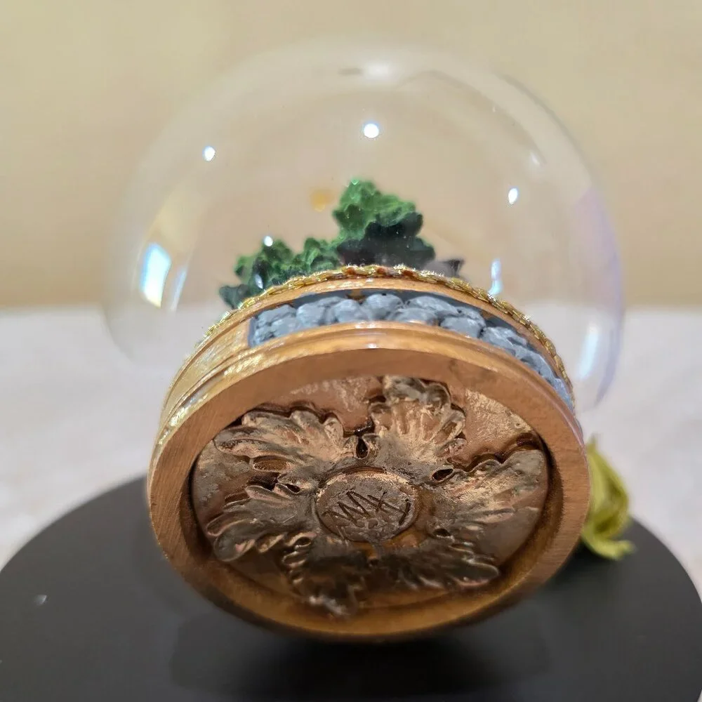 The Memory Globe Ornament ELK IN THE WOODS Christmas Holiday Boxed Flavia Milano